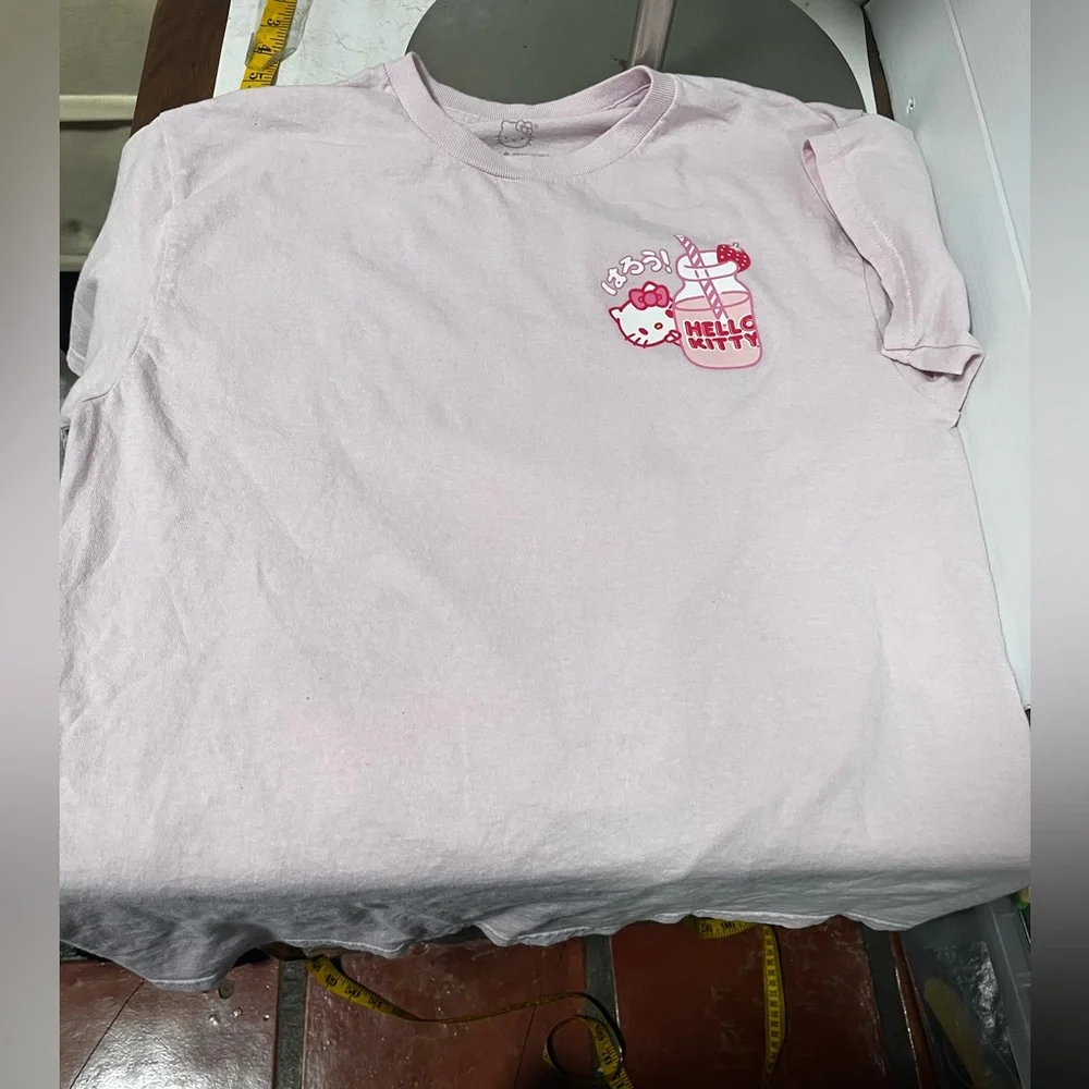Hello Kitty Strawberry milk T-Shirt retro 90’s Y2K kawaii - Picture 8 of 15